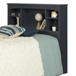 South Shore Navali Twin Bookcase Headboard - Blueberry