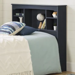 South Shore Navali Twin Bookcase Headboard - Blueberry