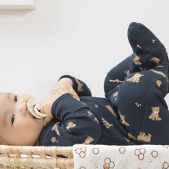 BOY Petit Lem Pajamas|Pajamas>Honey Bear Sleeper 0-12m