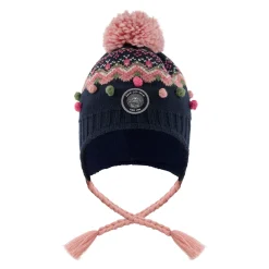Kids Deux par Deux Beanies>Jacquard Knit Hat 2-14