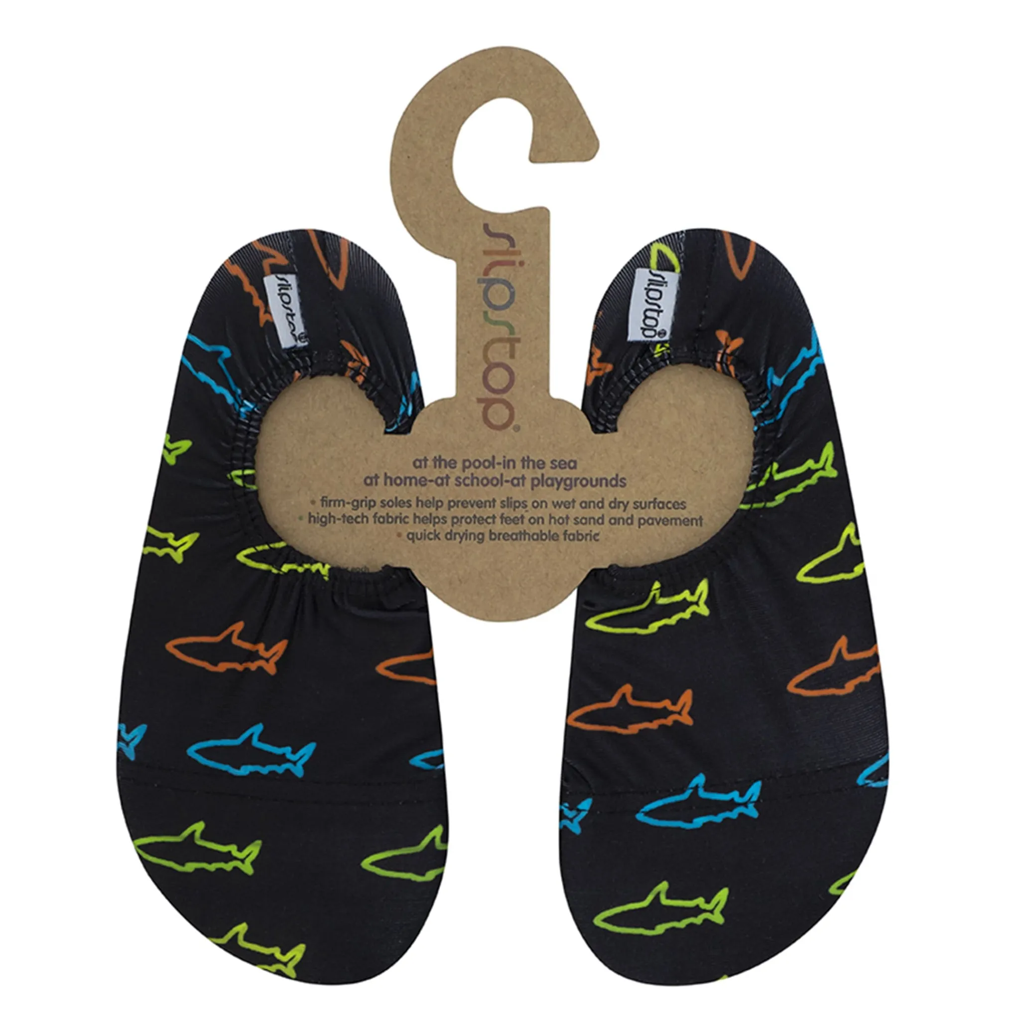 Slipstop Neon Sharks Slippers 18-27