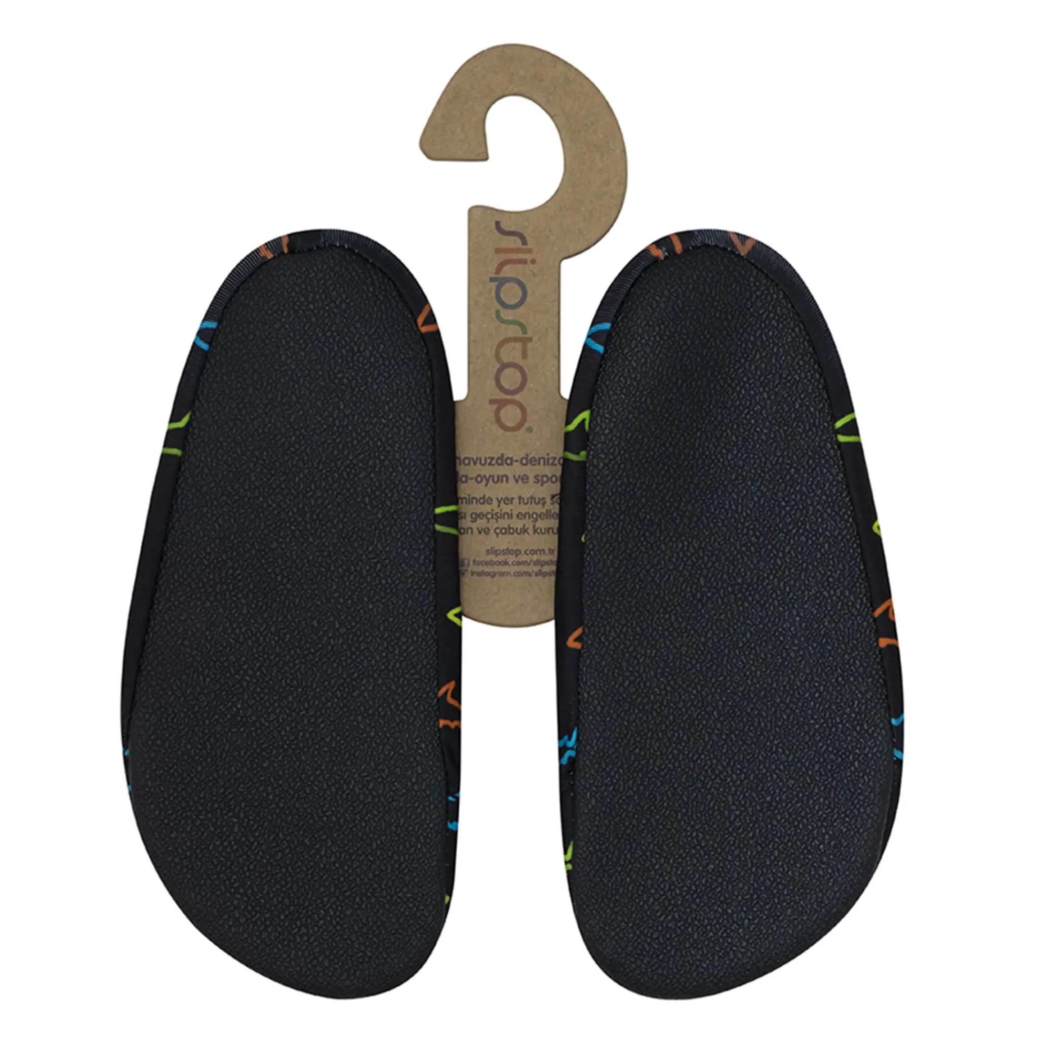 Slipstop Neon Sharks Slippers 18-27