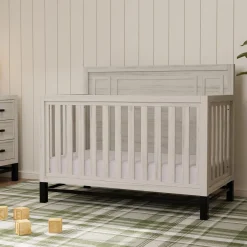 Franklin et Ben Cribs & Mattresses|Cribs & Mattresses>Newbern 4-in-1 Convertible Crib - White Driftwood