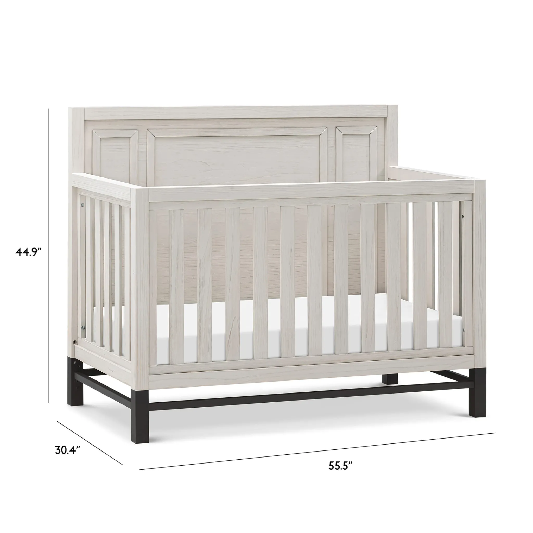 Franklin et Ben Cribs & Mattresses|Cribs & Mattresses>Newbern 4-in-1 Convertible Crib - White Driftwood