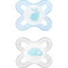Mam Baby Pacifiers & Clips|Pacifiers & Clips>Newborn Anatomical Pacifier (2) - Blue
