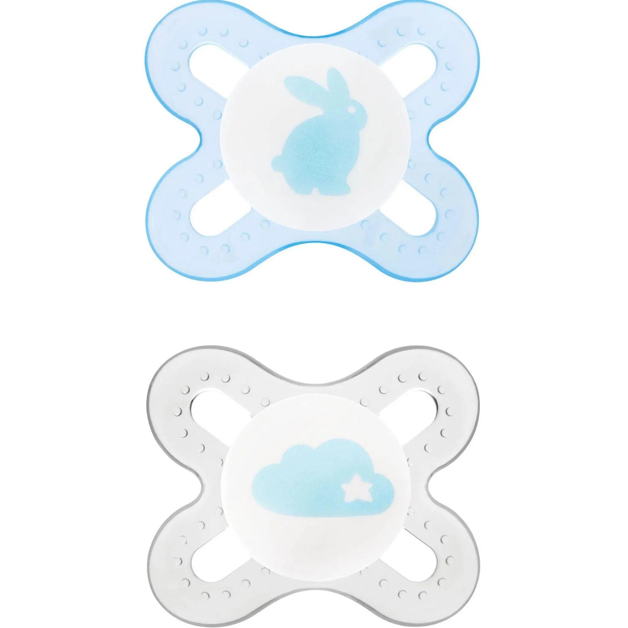 Mam Baby Pacifiers & Clips|Pacifiers & Clips>Newborn Anatomical Pacifier (2) - Blue