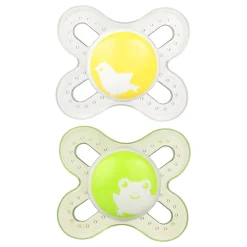 Mam Baby Pacifiers & Clips|Pacifiers & Clips>Newborn Anatomical Pacifier (2) - Yellow