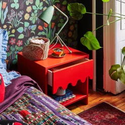 Oeuf Night Stand Moss - Red