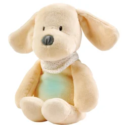 Kids Nattou Nightlight Sleepy Cuddly Doggy - Vanilla
