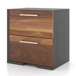 Meuble Meq Nightstand - Slate Walnut