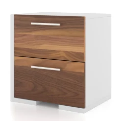 Meuble Meq Nightstand - White Walnut