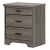 South Shore Nightstands>Nightstand Charging Station - Versa Gray Maple