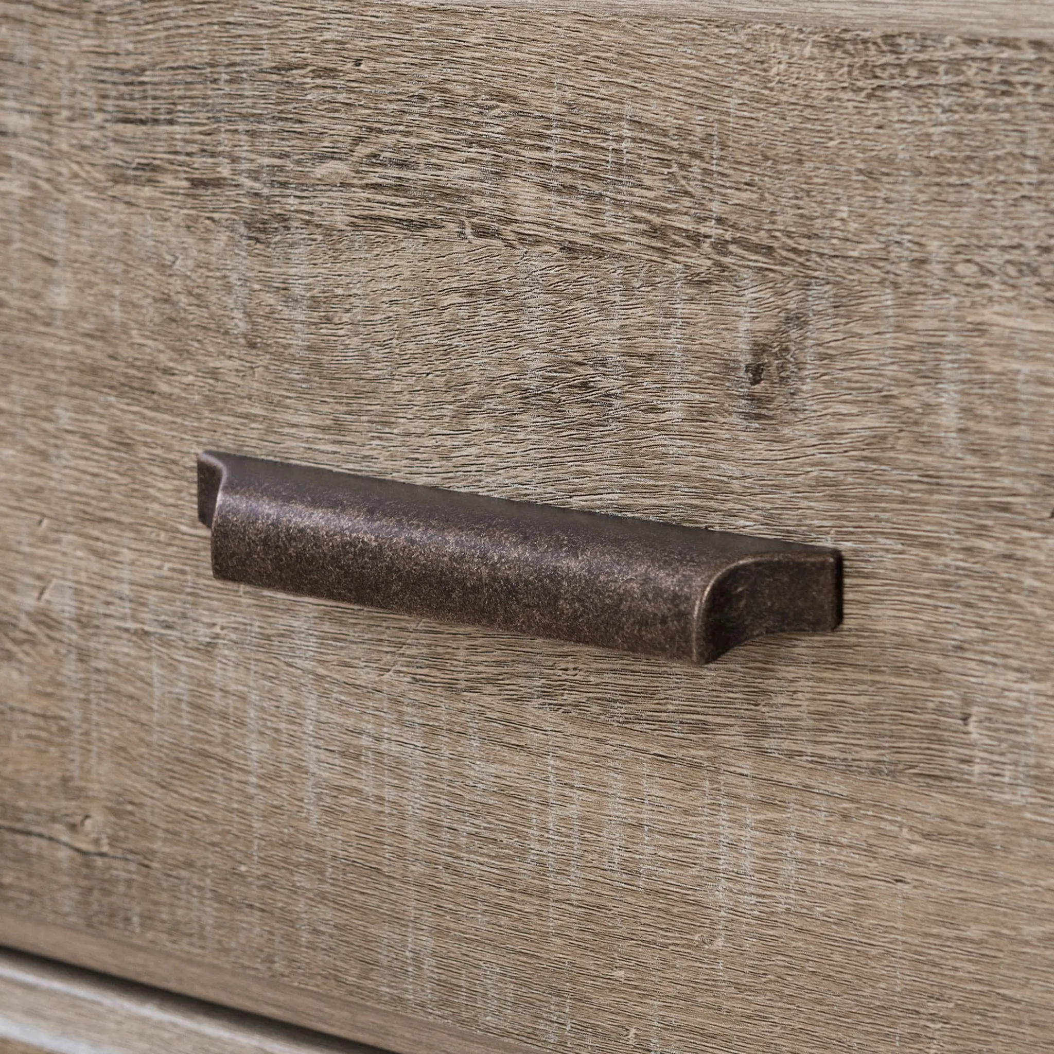 South Shore Nightstand Charging Station - Versa Weathered Oak
