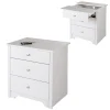 South Shore Nightstand Charging Station - Vito Pure White