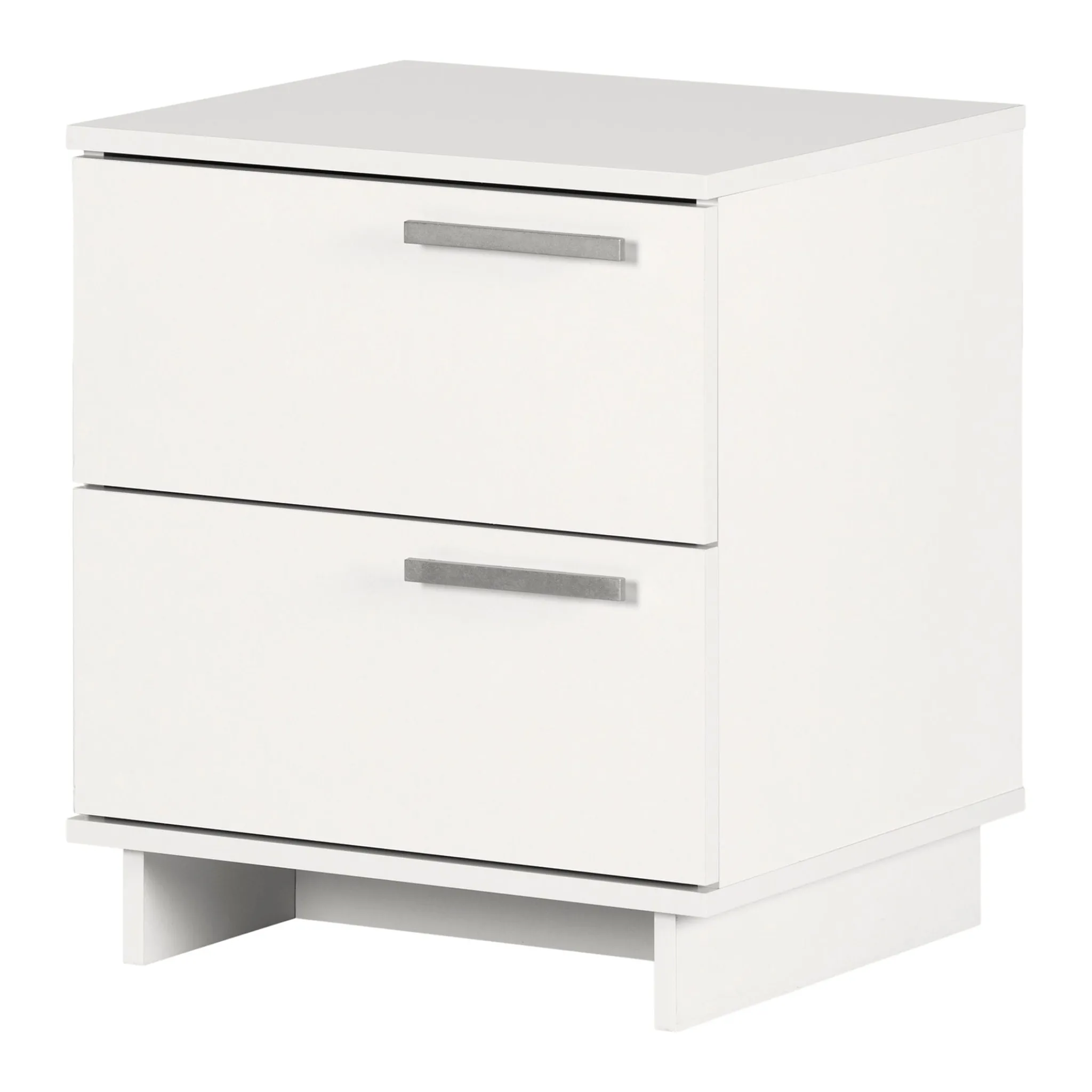 South Shore Nightstands>Nightstand with 2 Drawers - Cavalleri Pure White