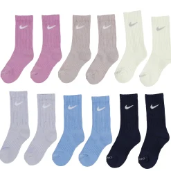 Kids Nike Socks|Underwear & Socks>Crew Socks (6) Sizes 7e-10e