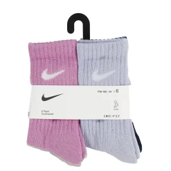 Kids Nike Crew Socks 6pck 10e-3j