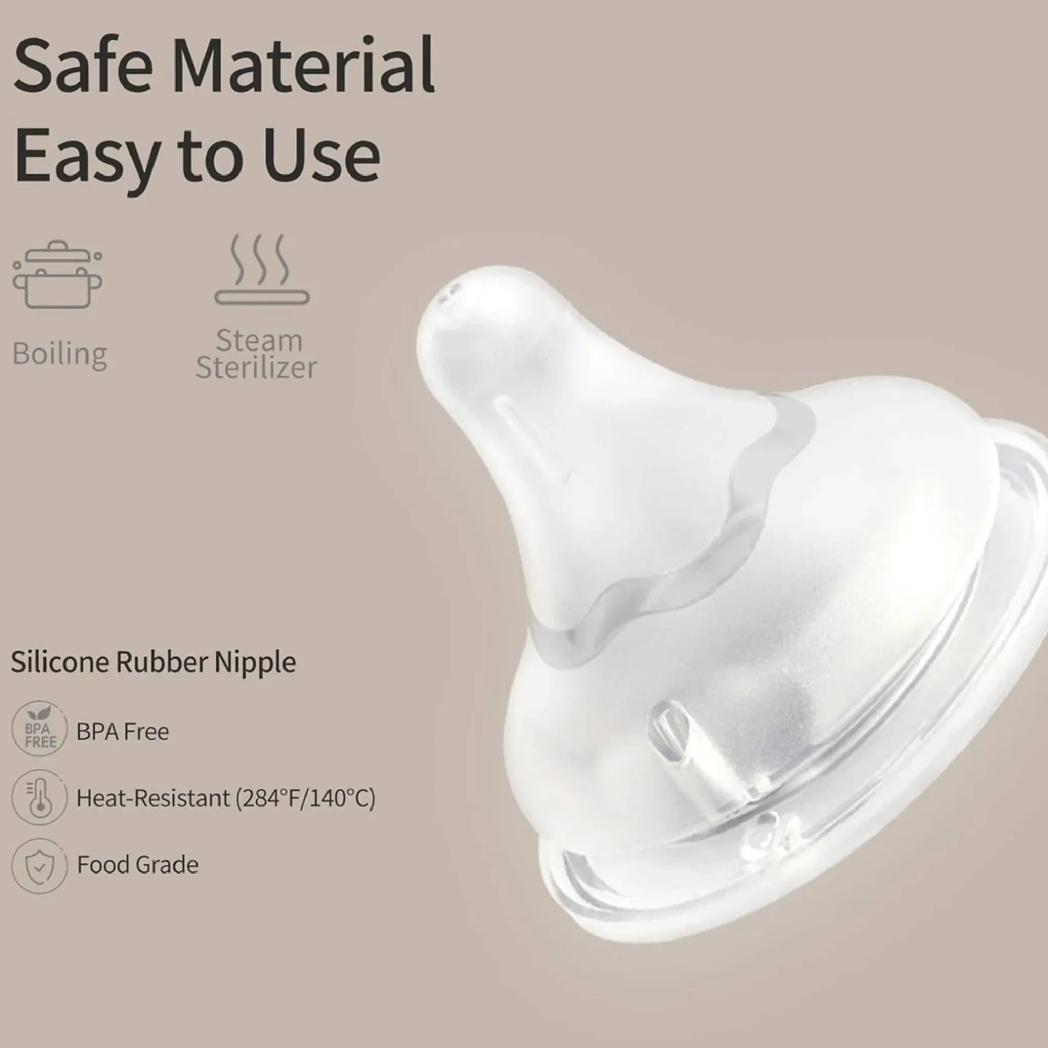 Pigeon Breastfeeding|Bottles & Nipples>Nipple (3) 3m+ M
