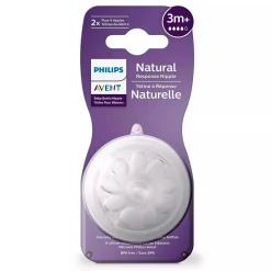 Philips Avent Breastfeeding|Bottles & Nipples>Nipples (2) Natural Response 3m+ Flow 4