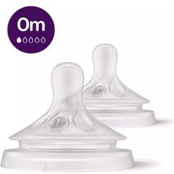 Philips Avent Breastfeeding|Bottles & Nipples>Nipples (2) Natural Response 0M+ Flow 1