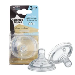 Tommee Tippee Nipples Med Flow 3months+ (2)