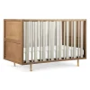 Nursery Works Novella Crib with Toddler Bed Conversion Kit - Stained Ash / Ivory