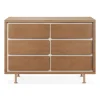 Nursery Works Novella 6-Drawer Dresser - Stained Ash / Ivory Finish