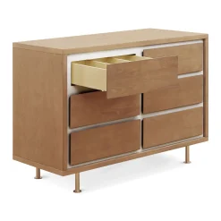Nursery Works Novella 6-Drawer Dresser - Stained Ash / Ivory Finish