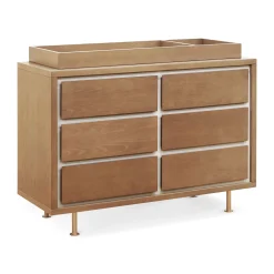 Nursery Works Novella 6-Drawer Dresser - Stained Ash / Ivory Finish