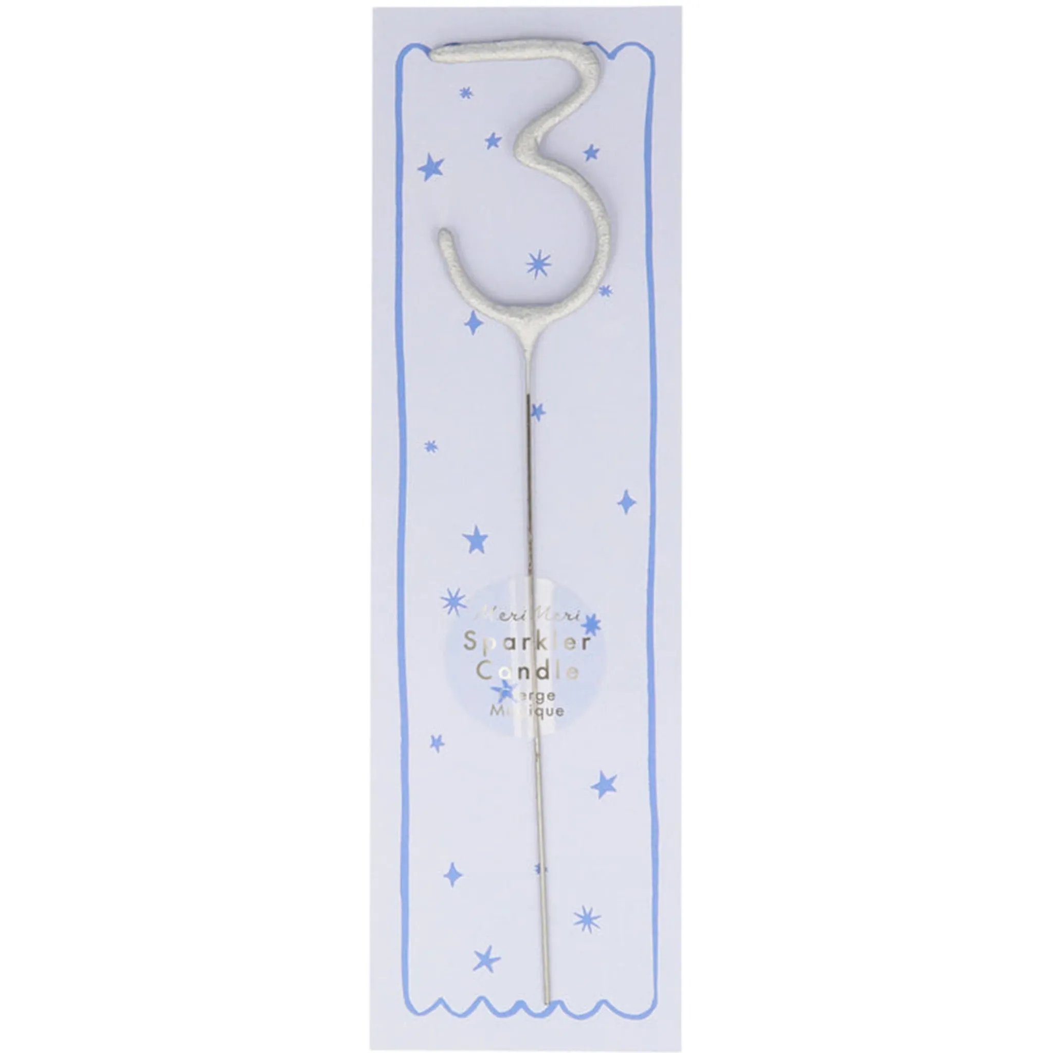 Meri Meri Party Supplies>Number 3 Candle