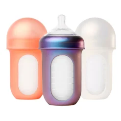 Boon Nursh Silicone Bottle 8oz (3) - Metallic Colors