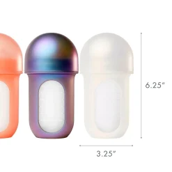 Boon Nursh Silicone Bottle 8oz (3) - Metallic Colors