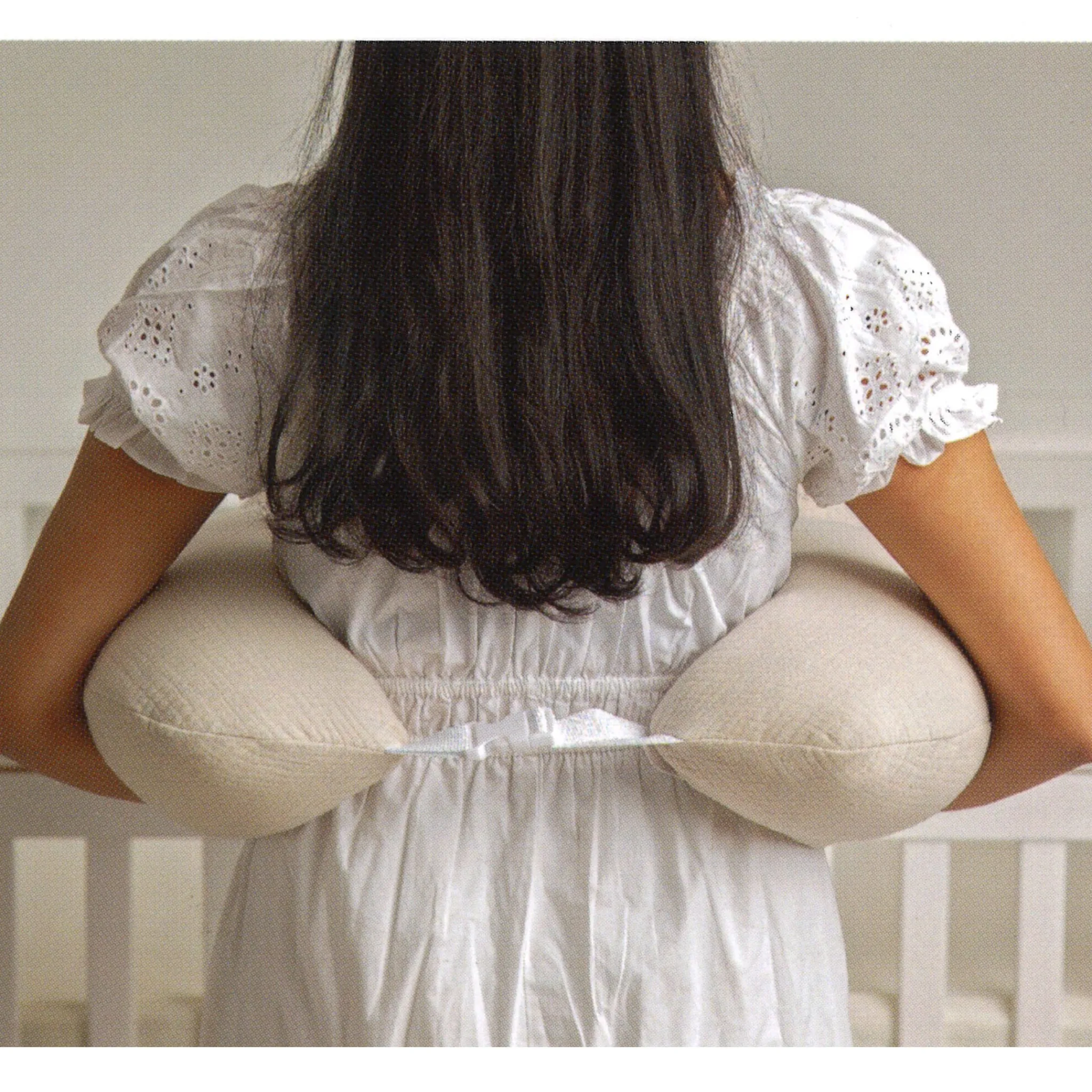 Jasxtek Nursing Pillows Muslin Coconut