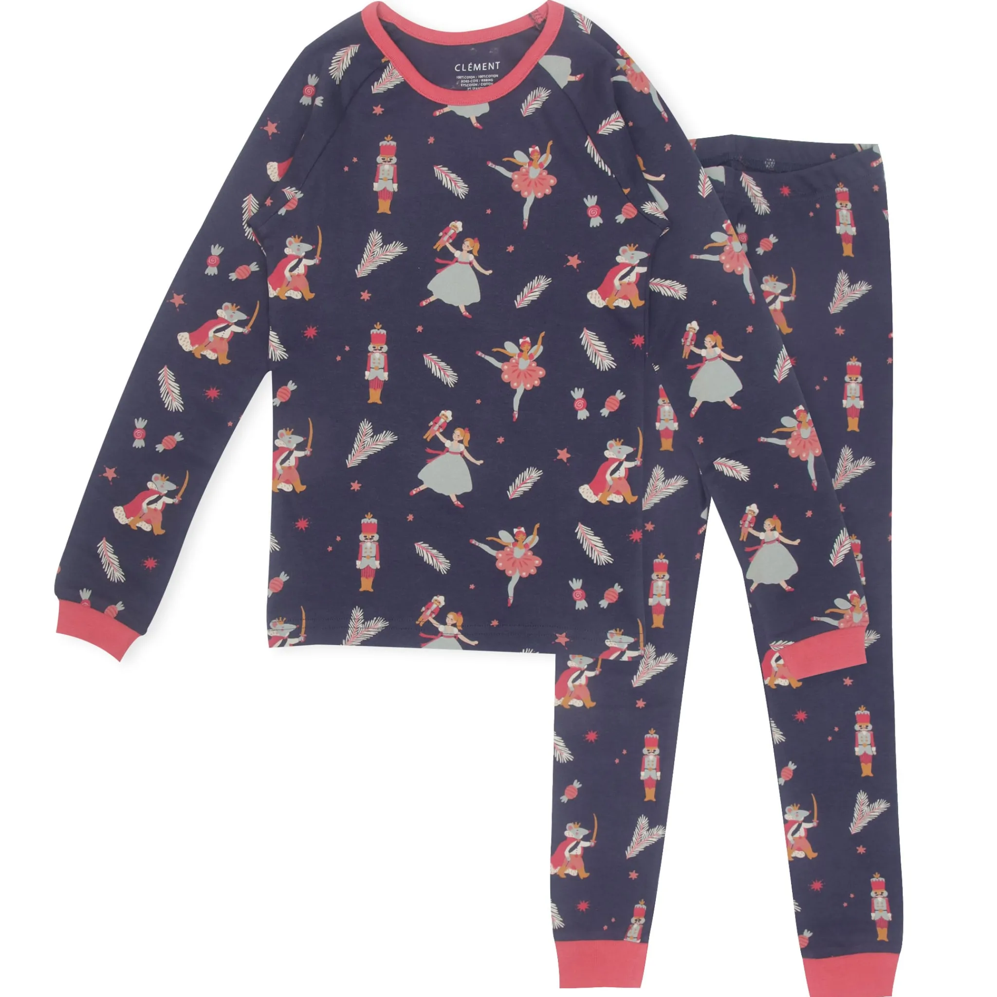 Kids Roche Ciseaux Nutcracker Pajamas 2-14y