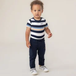 BOY Nano Tops>Ocean Striped Bodysuit 6-24m