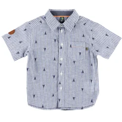 BOY Nano Tops>Ocean Striped Shirt 6-24m