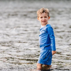 Kids/BOY Calikids Swimsuits>Ocean Uv Rashguard 2-9