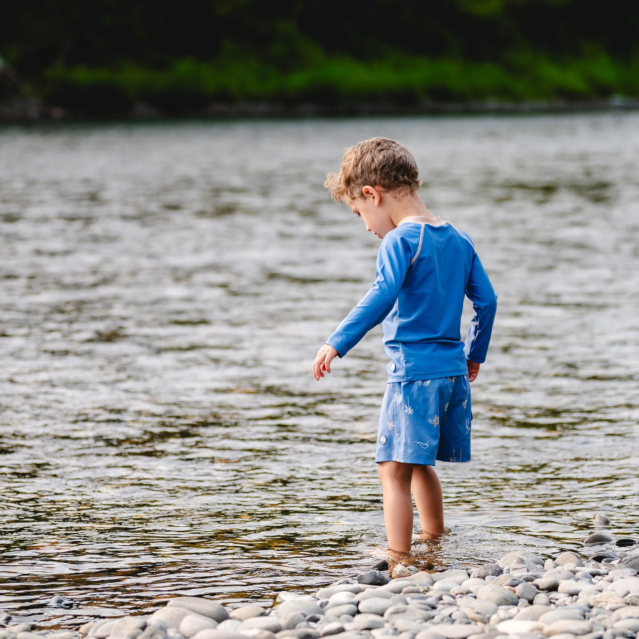 Kids/BOY Calikids Swimsuits>Ocean Uv Rashguard 2-9