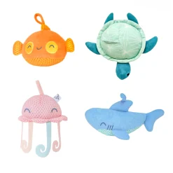 Copper Pearl Bath Toys|Bath Accessories>Oceana Plush Bath Toy Set