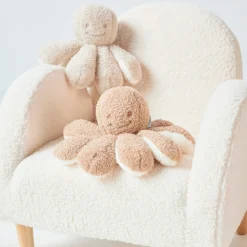 Nattou Plush Toys>Octopus Cuddly Teddy - Caramel