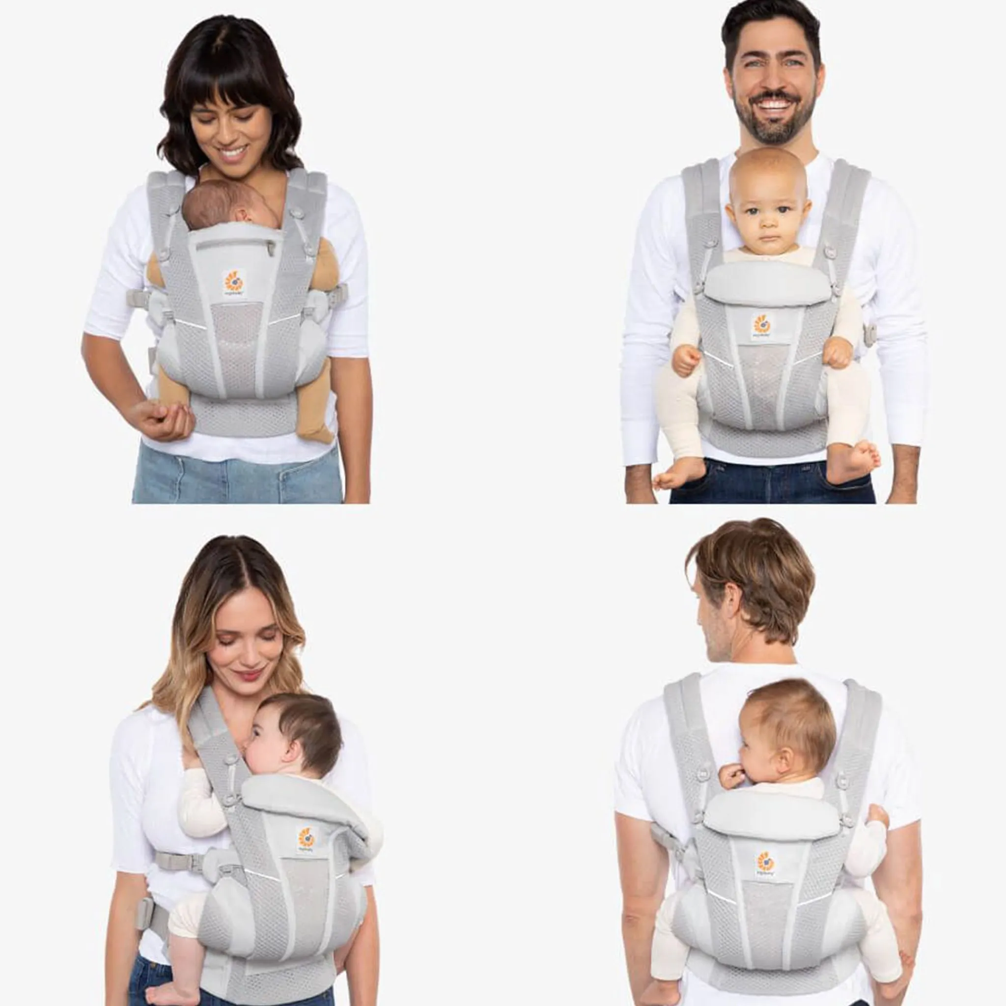 Ergobaby Outdoors & Travel|Baby Carriers>Omni Breeze 360 Baby Carrier - Pearl Grey