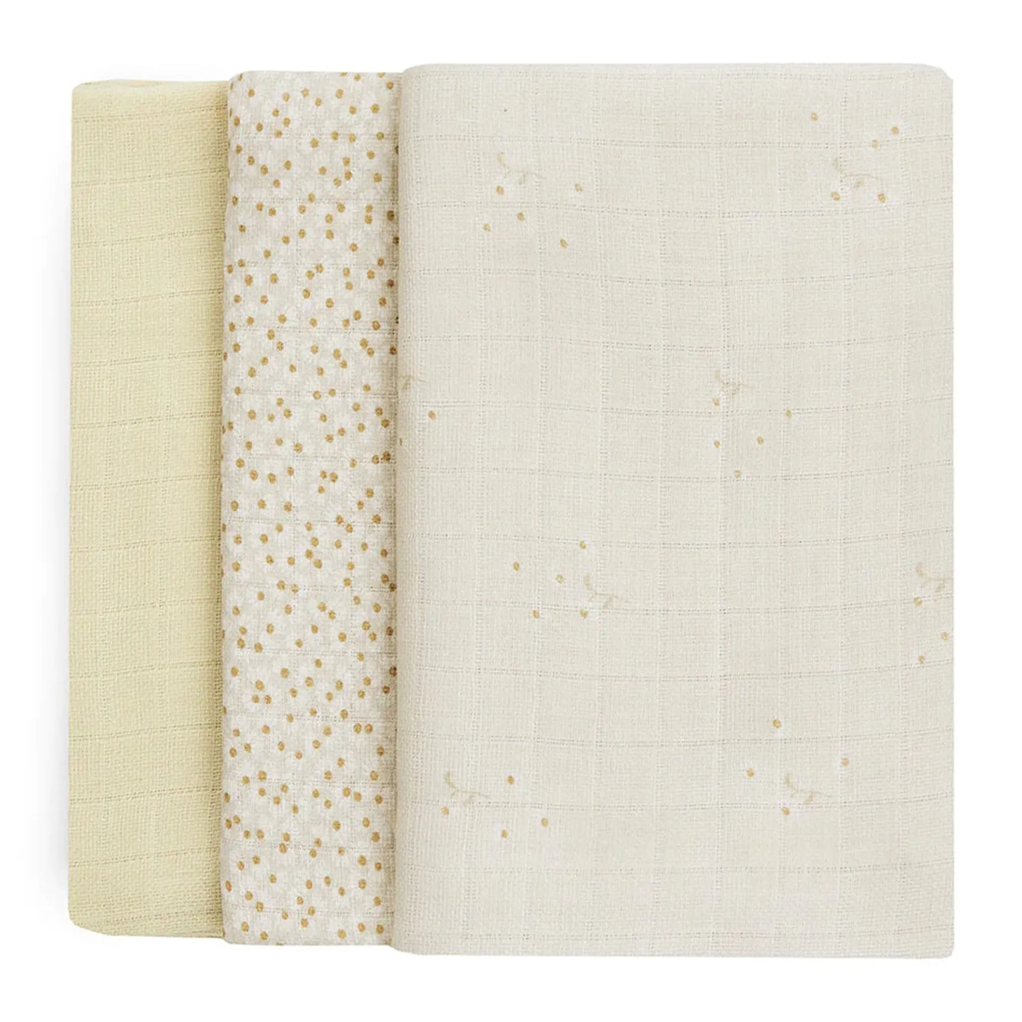 Kids Avery Row Organic Baby Muslin Blanket Set of 3 - Wild Chamomile