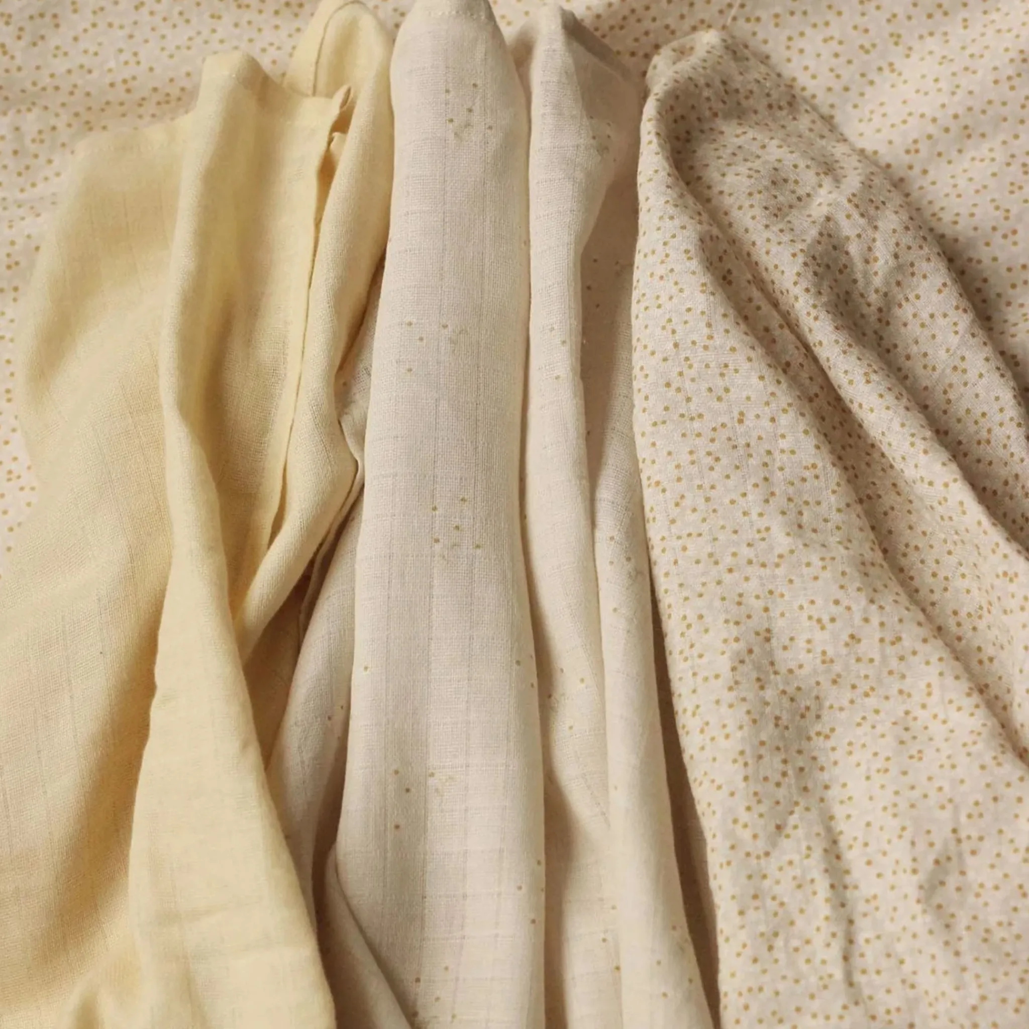 Kids Avery Row Organic Baby Muslin Blanket Set of 3 - Wild Chamomile