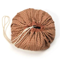 Play N Go Organic Grid Brown Storage Bag