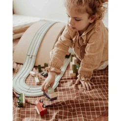 Play N Go Organic Grid Brown Storage Bag