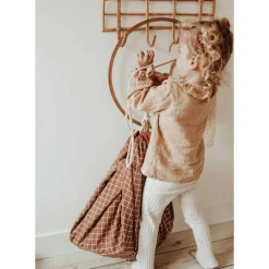 Play N Go Organic Grid Brown Storage Bag