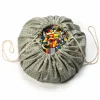Play N Go Storage>Organic Grid Green Storage Bag
