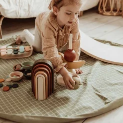 Play N Go Storage>Organic Grid Green Storage Bag