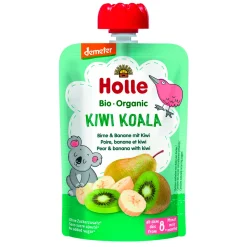 Holle Baby Food & Snacks>Organic Pouch - Kiwi Koala - Pear & Banana with Kiwi (from 8 months)