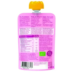 Holle Organic Pouch - Pear Pony - Pear, Peach, Raspberries with Spelt (from 8 months)